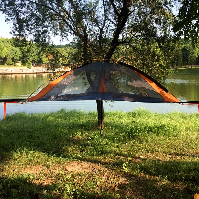 Family Hammock Triangle Tree Tent Family Travel Camping Fishing Self-driving Tour Extra Large Hammock Waterproof