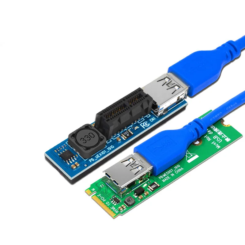 nvme-m-2-m-key-to-pci-e-x1-riser-card-pci-express-connector-pcie-1x