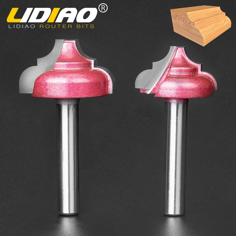 LIDIAO 6mm Shank Industrial Ogee router bits Wood carving cutter Woodworking Engraving chamfer trimming bit Milling | Инструменты