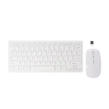 

Wireless 2.4GHz Mini Keyboard Ultra-Thin Mouse Mice Set for Desktop Laptop D08B