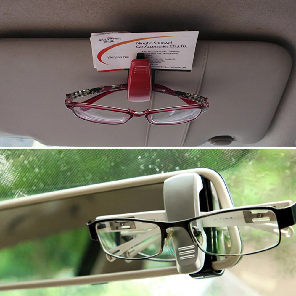

Colorful Car Vehicle Accessory Sun Visor Sunglasses Eye Glasses Clamp Card Holder Clip Tackle Automobiles Interior Accessories