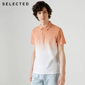 

SELECTED Men's Gradient Turn-down Collar Short-sleeved Poloshirt S|419206533