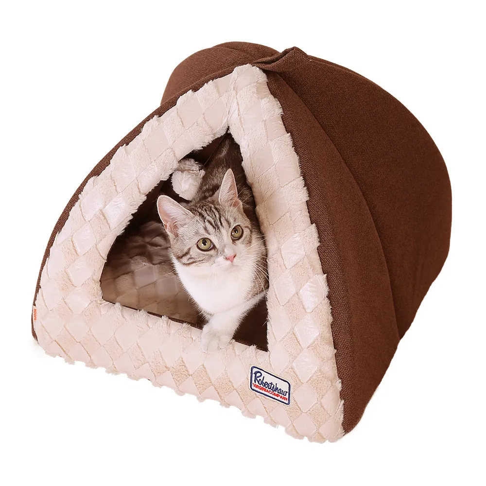 

Birdsong Pet Tent Soft Velvet Cuddle Dog Beds Cave House for Small Dogs