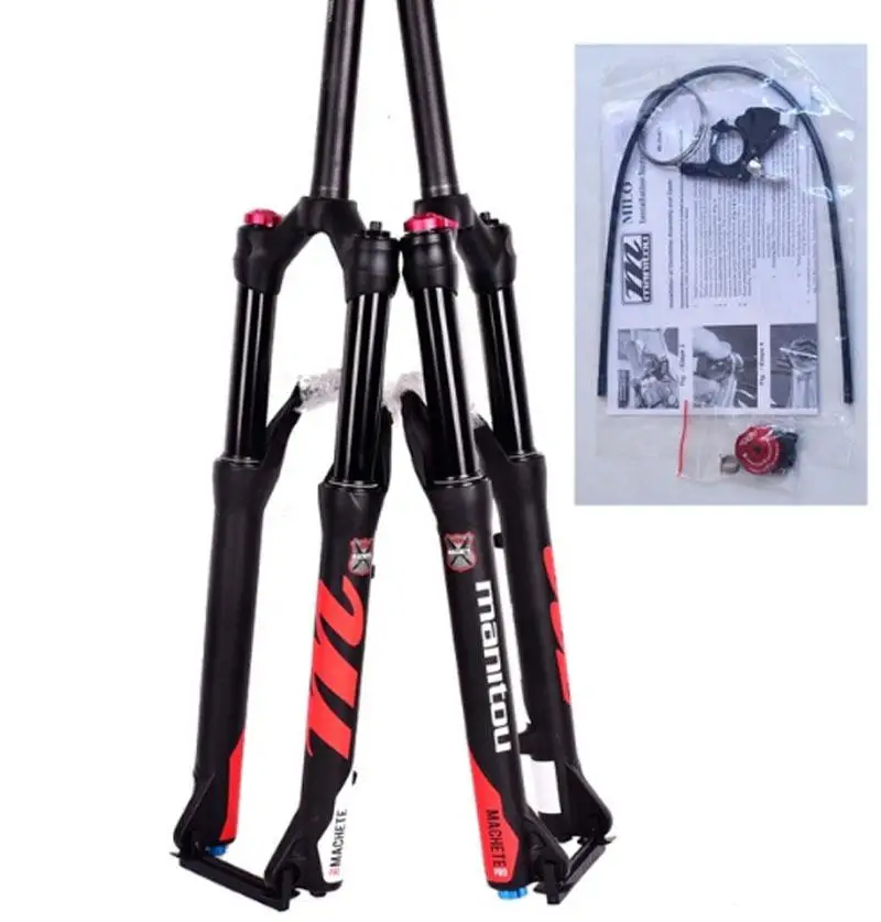 Remote Control Велосипедная вилка Manitou MACHETE PRO, передняя вилка для горного велосипеда, амортизирующая вилка, 27,5 дюймов, прямая трубка, 120 мм - Цвет: Remote Control