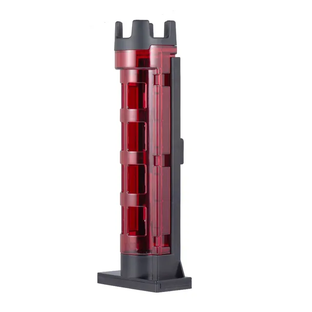 1Pcs Rod Holder Raft Fishing Barrel Accessory Vertical Inserting Device For MEIHO Box Device Can Be Equipped With Fishing Box Red