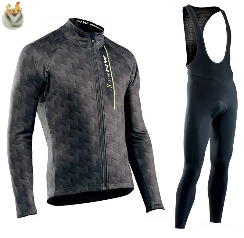 A-7 Northwave Pro Team Зимняя одежда для велоспорта дышащая Ropa Ciclismo Одежда с длинным рукавом для горного велосипеда одежда для спорта на открытом воздухе - Цвет: A-7