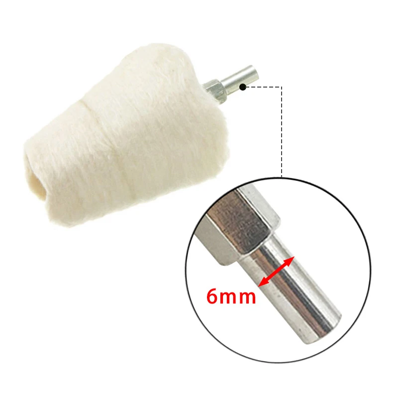 7PCS Car Wheel ing Car Rims Polishing Pad Metal Handle Durable Cloth Polishing Wheel Detail Waxing Cleaning Tool