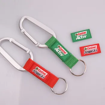 

500pcs/lot DHL free shiping Short Lanyard custom strap with carabiner hook key Holder