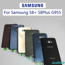 Для SAMSUNG Galaxy S8+ S8 Plus G955 G955F задняя крышка батарейного отсека задняя стеклянная крышка Корпус чехол Замена батарейного отсека