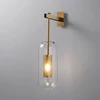 Modern Glass Bedside Wall Lamps Fixture Nordic Sconce Lighting Luminaire Golden Living Room Hallway Staires Lights Home Decor ► Photo 1/6