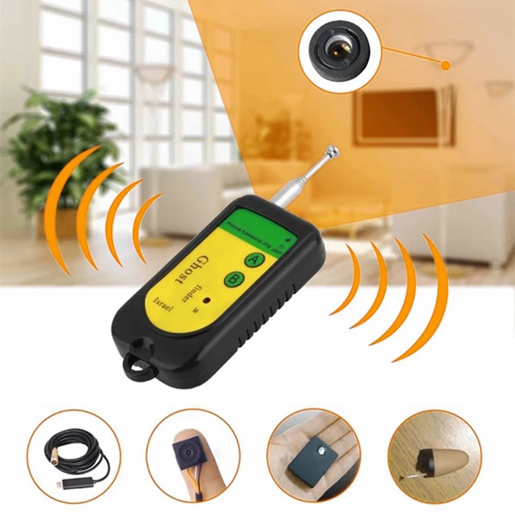 Wireless Signal Bug RF Tracker Finder Full Range Device GSM Signal Anti-Spy Camera Detector RF Anti-Cheating Scanner hidden camera detector infrared camera detector camera detector signal detector