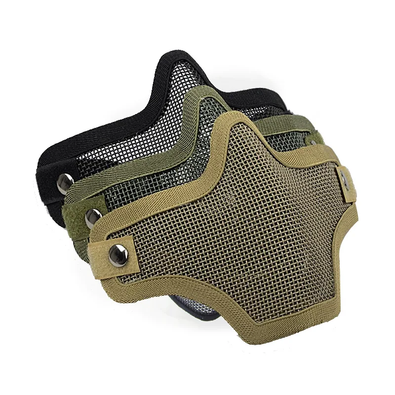 Softball Face Mask Military Tactical Paintball Mask Airsoft Metal Steel Mesh Mask Mouth Protective