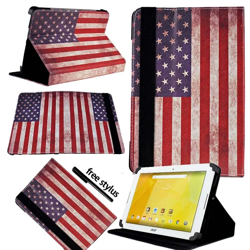 KK&LL для acer Iconia One 10 B3-10 B3-A20 A30 A40 A40FHD A50 A50FHD-кожаный чехол-подставка для планшета+ Бесплатный стилус
