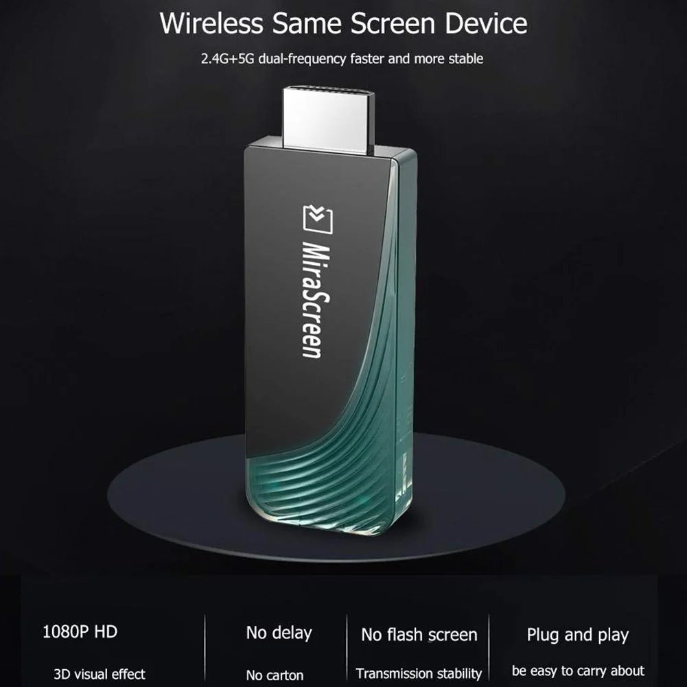 D7 Full HD 1080P планшеты и смартфоны черный двухдиапазонный приемник Miracast wifi дисплей ключ Airplay tv Stick 5G+ 2,4G цинковый сплав