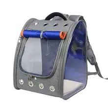 Новая сумка для собак Воздухопроницаемый Рюкзак Прозрачный ПВХ Кошка сумка для переноски домашних животных путешествие, домашнее животное Перевозчик L