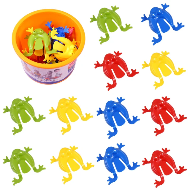 Frogs Jumping Toys Frog Toy Kids Plastic Party Bucket Favors Leaping  Educational Kit Children Bulk Bouncing Jump Mini Set Favor - AliExpress