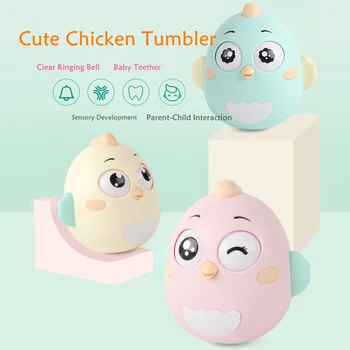 

Baby Cute Tumbler Toys Kids Ringing Bells Rattles Creative Baby Teethers Baby Early Educational Toys