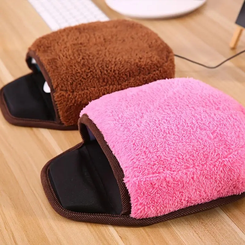 Милый USB Коврик для мыши с подогревом, коврик для мыши, мягкий плюшевый коврик для мыши, коврик для рук с подогревом, напульсник