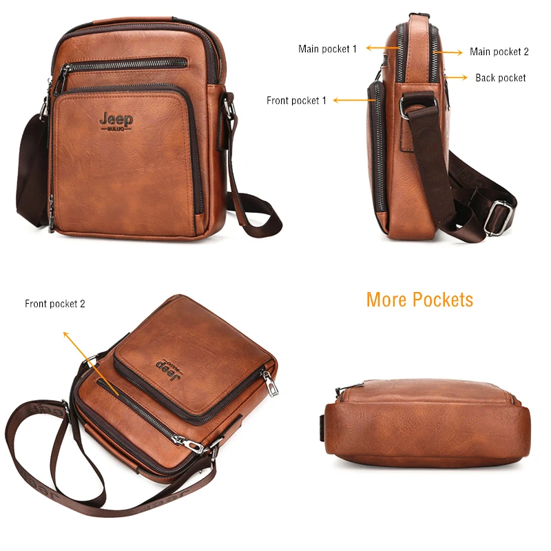 Desfiladero espada Plausible Jeep Buluo-bolso De Mano Informal Para Hombre, Bandolera De Cuero Para  Ipad, Color Marrón, Para Negocios, Envío Directo - Dawanda Bolsos De Hombro  - AliExpress