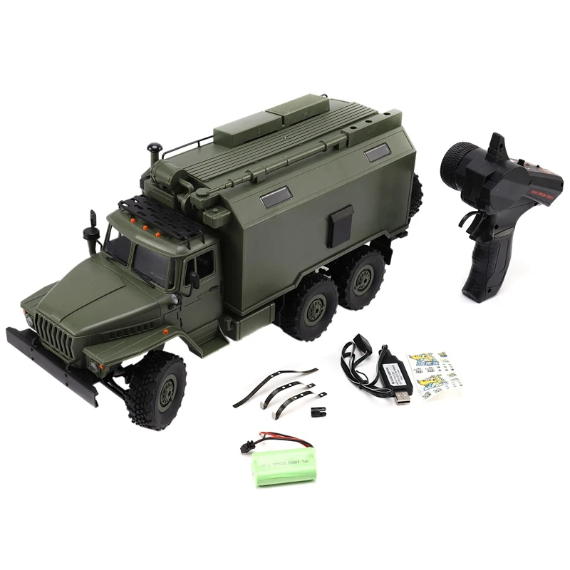 Wpl B36 Ural 1/16 2.4G 6Wd Rc Car Truck Rock Crawler Command Communication Vehicle Rtr Toy Auto Army Trucks