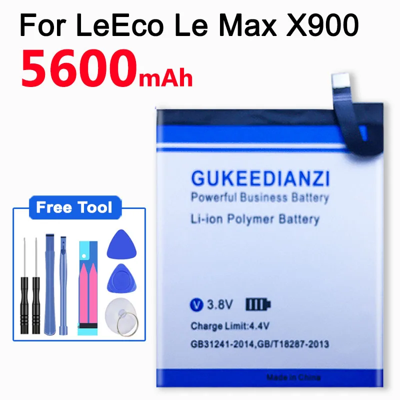 Аккумулятор GUKEEDIANZI LTF21A 5600 мАч для LeEco Letv Le Phone Le 2X620/Le 2 Pro X520, Сменный аккумулятор для мобильного телефона