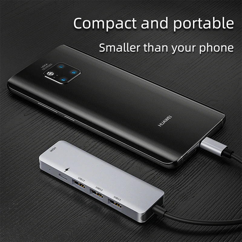 IHaitun USB концентратор C для нескольких USB 3,0 4K HDMI адаптер док-станция док станция для Macbook Pro type C PD VGA SD TF DC3.5 для huawei 30 samsung порт 3,1