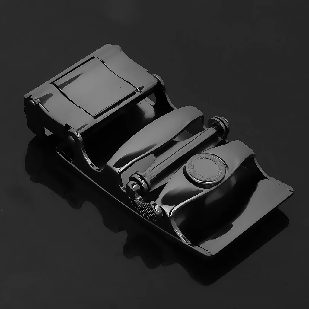 Business Men Fashion Automatic Ratchet Belt Buckle High Quality  Alloy Black For 1.38-1.54 Inch Width Belt Leather Belt 