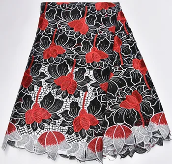 

Embroidery lace african lace fabric african cord lace fabric guipure lace fabric 5yards nigerian lace fabric for wedding PS-Q273