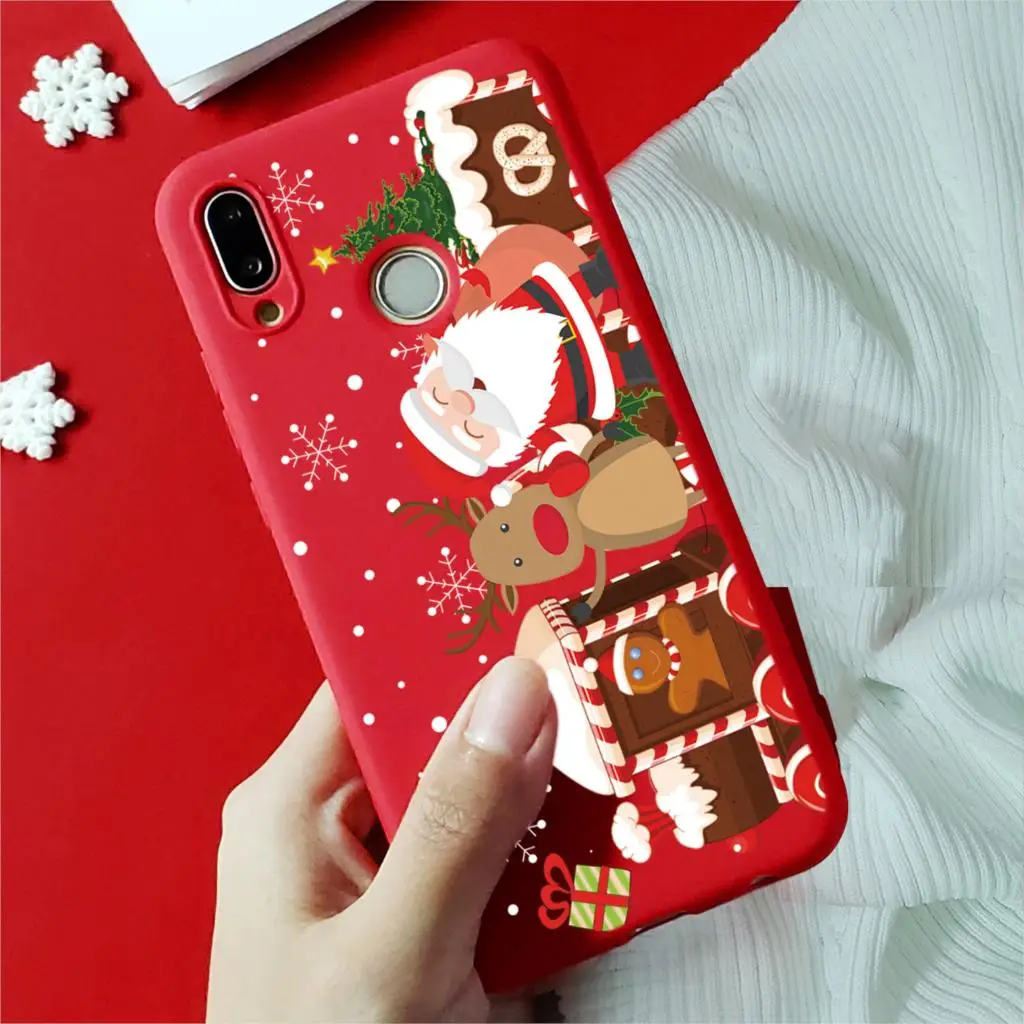 Чехол на Рождество и год для huawei Honor 10i 20i 8X View 20 9 10 Lite 9X 7A Pro 7X 7C Play Cartoon Red Candy Матовые чехлы - Цвет: Kho-sdhp4wu