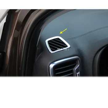 

For Kia Sportage KX5 2016 2017 2018 Car Sticker Cover Garnish Detector Trim Front Air Condition Outlet Vent Moulding Parts 2pcs