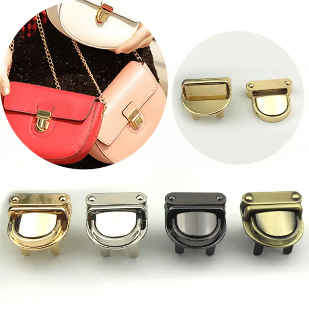 3x3cm Metal Clasp Turn Lock Twist Lock for DIY Handbag Bag Purse