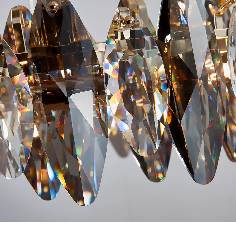 Modern Crystal Leaves Chandelier For Dinning Room
