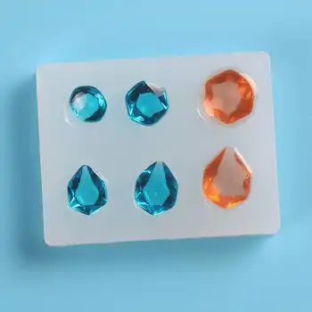 

Reusable Geometric Shapes Silicone Mold Mould Non-toxic for DIY Crystal Resin Necklace Jewelry Pendant Earring Making Mold Tool