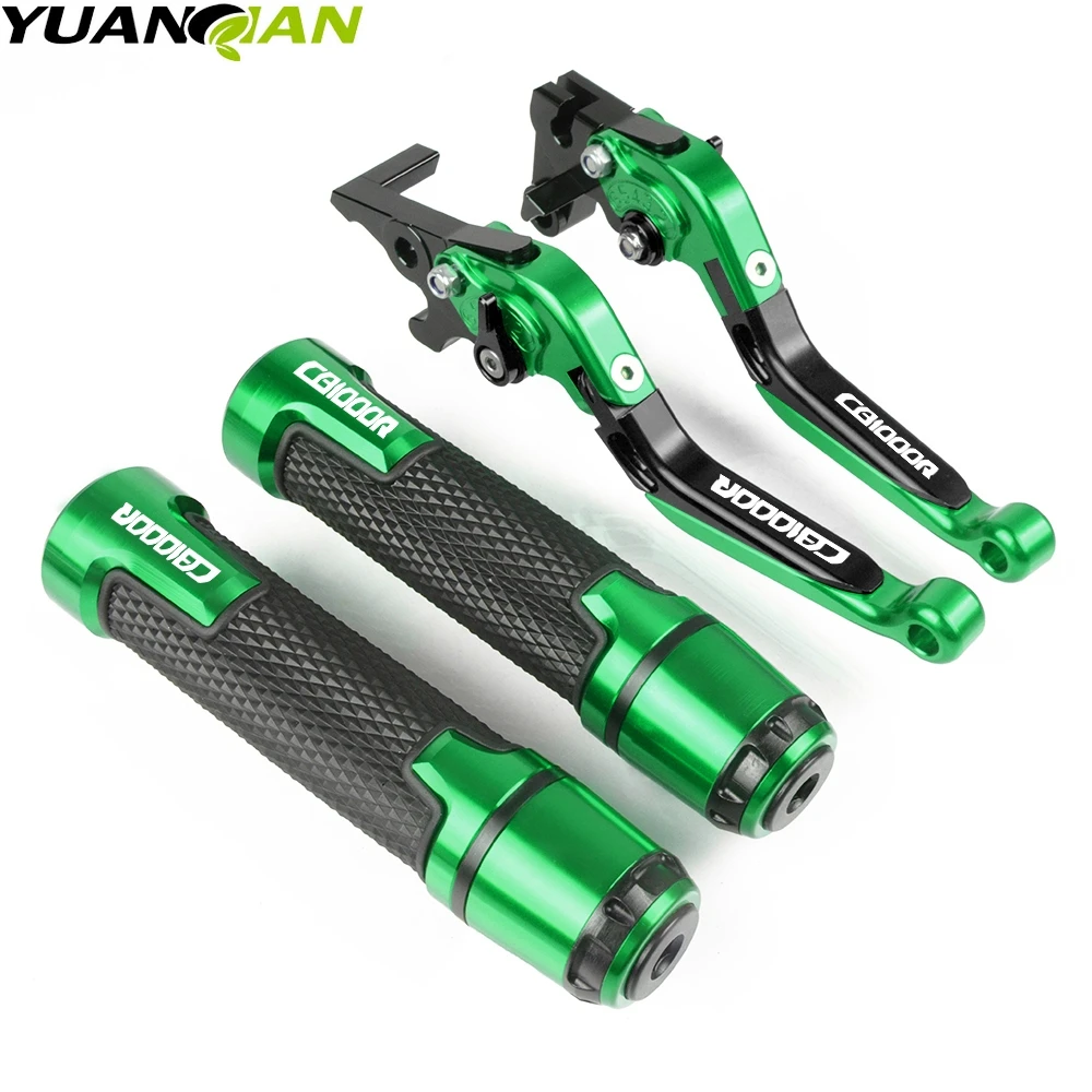green Для Honda CB1000R CB 1000R CB1000 R 2008- 2012 2013 Мотоцикл с ЧПУ регулируемый тормозной рычаг сцепления ручные рукоятки - Цвет: green