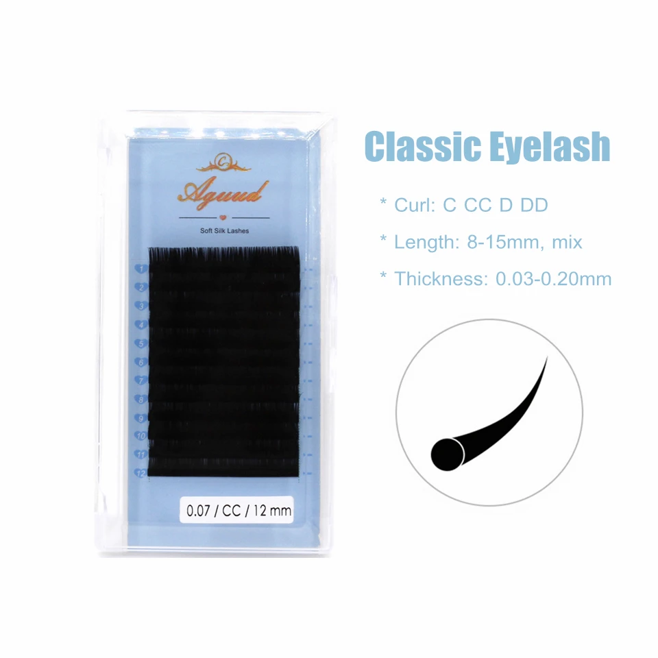 Agud Индивидуальные ресницы для наращивания накладные профессиональные