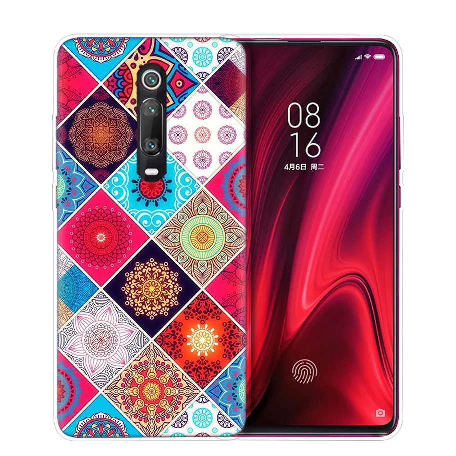Чехол с цветами и мандалой для Xiaomi Redmi Note 8T 8 7 9S K20 K30 Pro 7A Mi CC9 10 9T 9 A3 Lite F2 X2 чехол