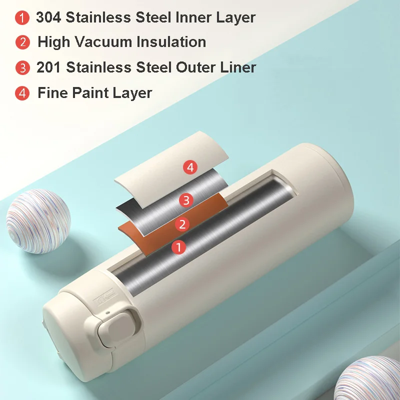 Skup 350 ml 500 ml ze stali nierdzewnej butelka termosowa przenośny termos izolowana butelka na wodę żywność bez bisfenolu a termos kubek podróżny do kawy