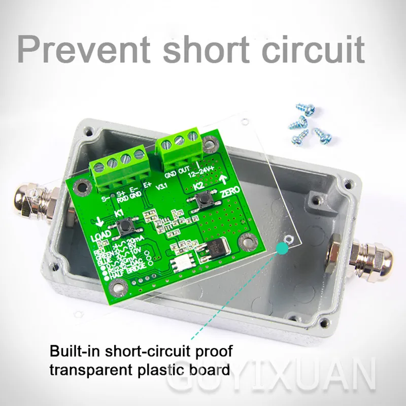 Усилитель веса передатчика 0-10V стыковка одиночный датчик алюминиевый корпус водонепроницаемый стык PLC