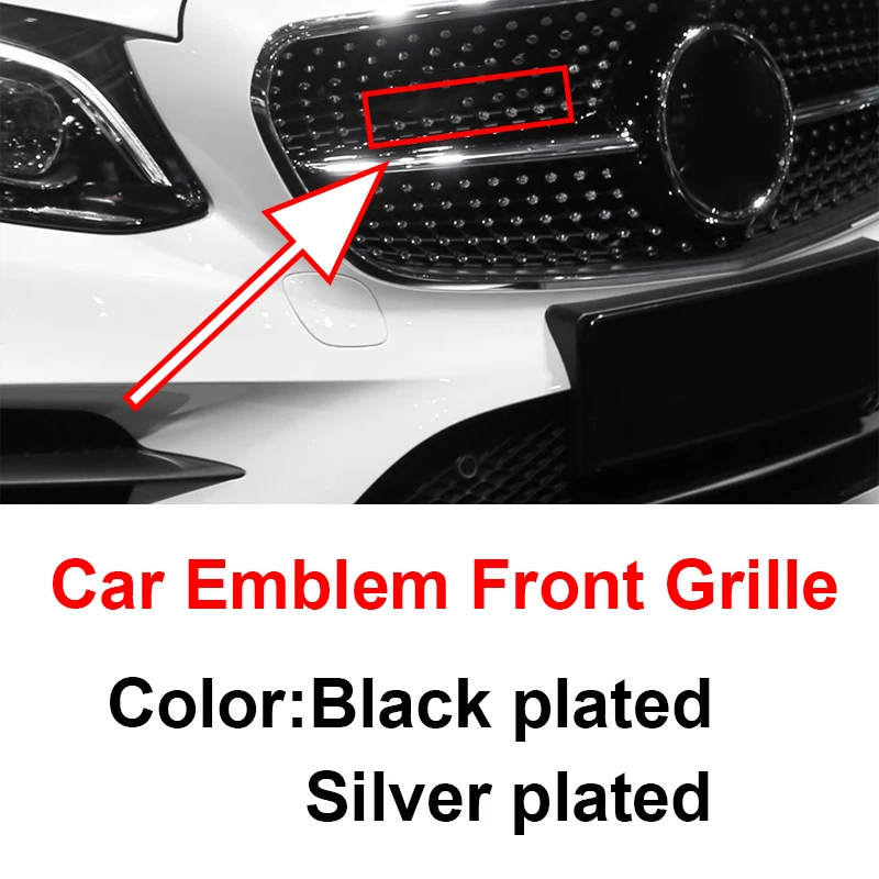 

1pcs Car Gadgets Car Emblem Front Grille Badge Grill for Mercedes-Benzs AMG w204 w203 w212 w211 w124 w210 CLG Automotive Goods