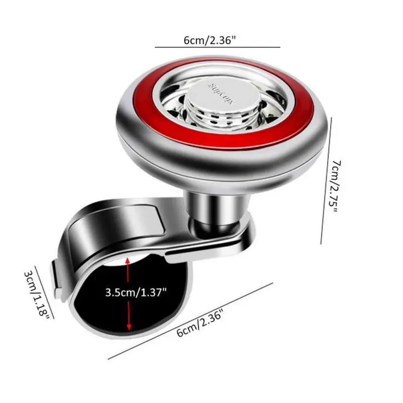 

Car Steering Wheel Power Handle Ball Hand Control Power Handle Spinner Knob Grip Multi-function Aid