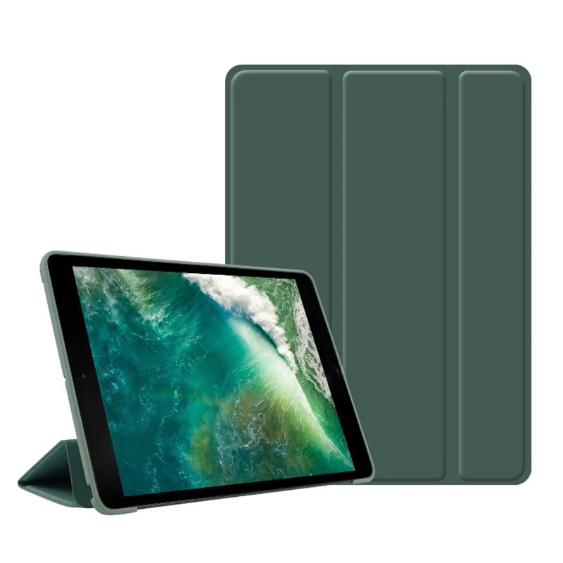 

Original Liquid Silicone Case for iPad 10.2 2019 Lightweight Smart Folding Stand Cover for iPad 7th Generation Coque Capa Shell