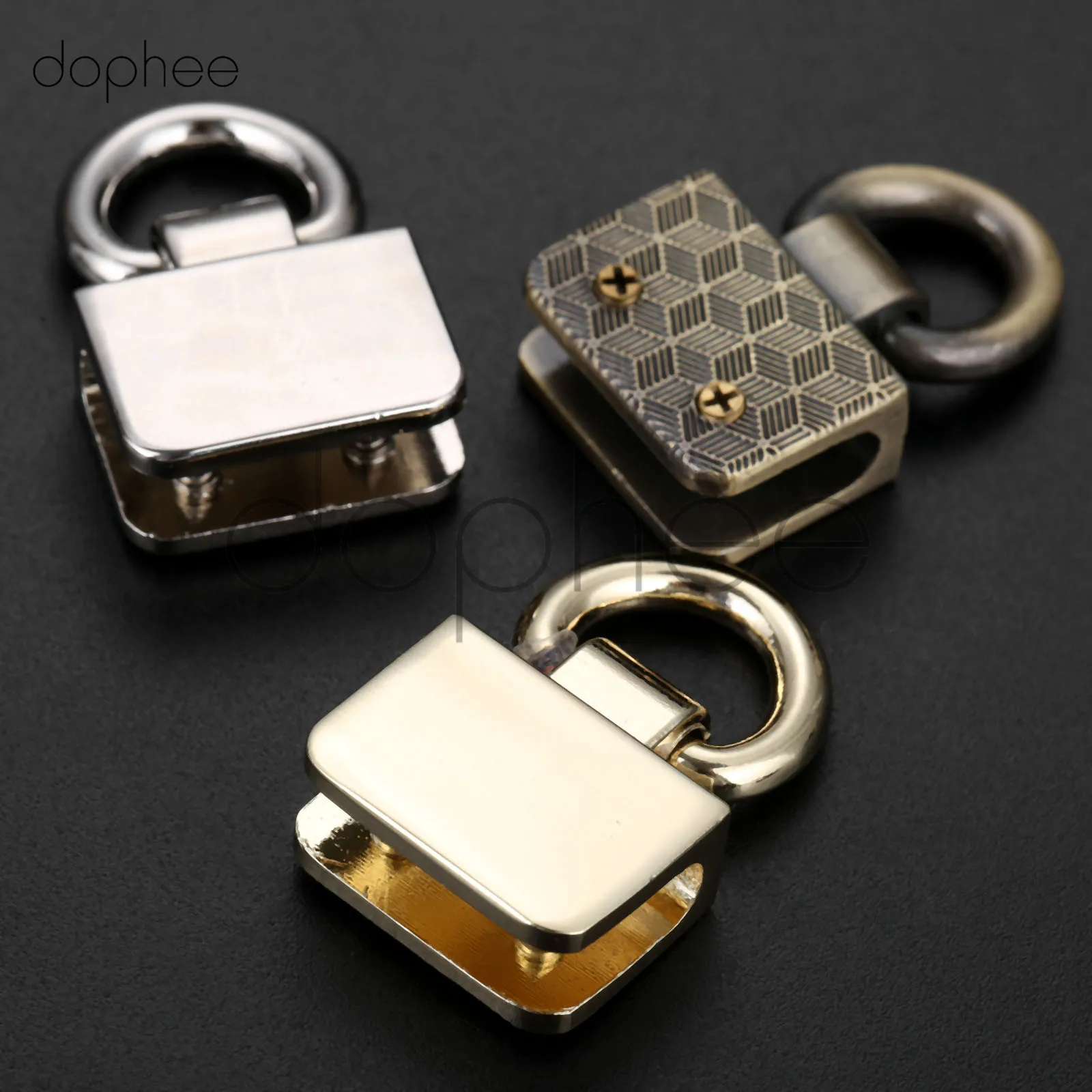 Dophee 2 шт Meetee металлические O D кольца боковой зажим Пряжка DIY обувь, одежда ремни Сумочка висячая бретель с крючками цепь