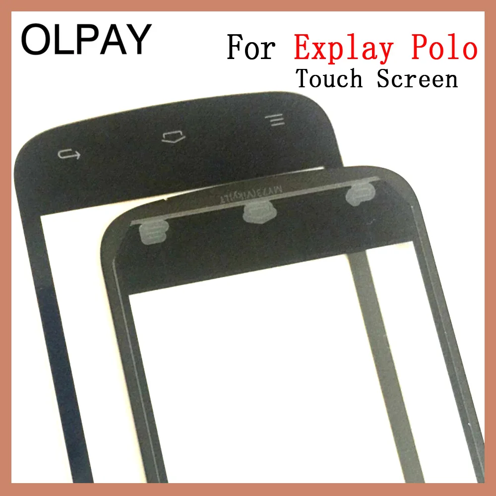 OLPAY 4.5'' New Mobile Phone TouchScreen For Explay Polo Touch Screen Digitizer Glass Lens Free Adhesive+Wipes