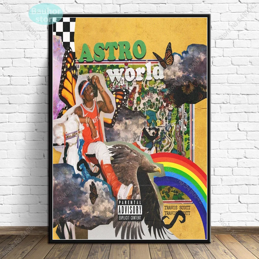 Новый постер Тревис Скотт музыка звезда Родео астромир альбом Картина на холсте