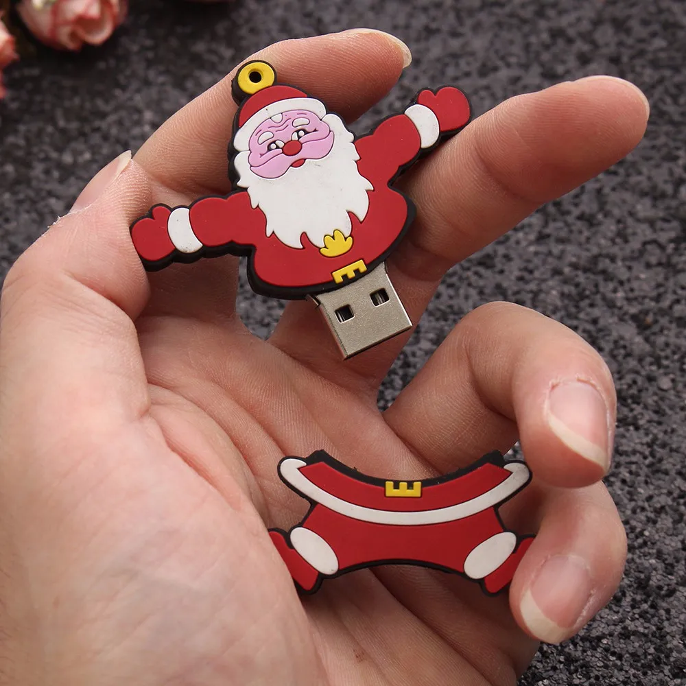 USB флэш-память USB, рождественский подарок usb-кабель с Санта-Клаусом 2,0 флэш-памяти достаточно памяти, хранения цифровой U диск-L830