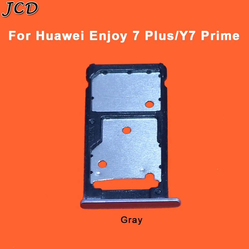 JCD лоток для sim-карт Micro SD Держатель слота адаптер части адаптер sim-карты для Huawei Enjoy 7 Plus/Y7 Prime