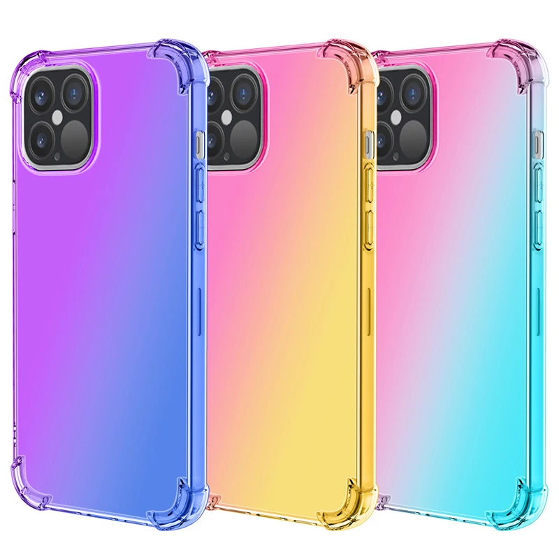 The Armour Drop Resistant Gradients Rainbow Case For iPhone 12 Series