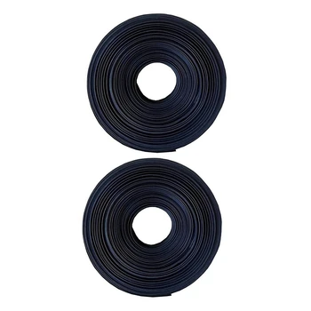

WSFS Hot 2 Pcs Black Heat Shrink Tube Electrical Sleeving Car Cable/Wire Heatshrink Tubing Wrap, 3MM,1M & 6MM,1M