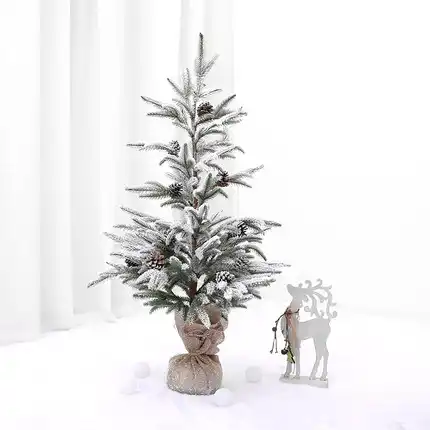 21新クリスマスクリスマスツリースプレー雪の高級ショッピングモール窓の雪シーン装飾雪のクリスマスツリーの装飾の小道具 人工植物 Aliexpress