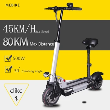 

US Warehouse 26 Ah Lithium Battery for Electric Scooter Adults Long Distance E Kick Scooter Max Speed 45km/h with Front Lights